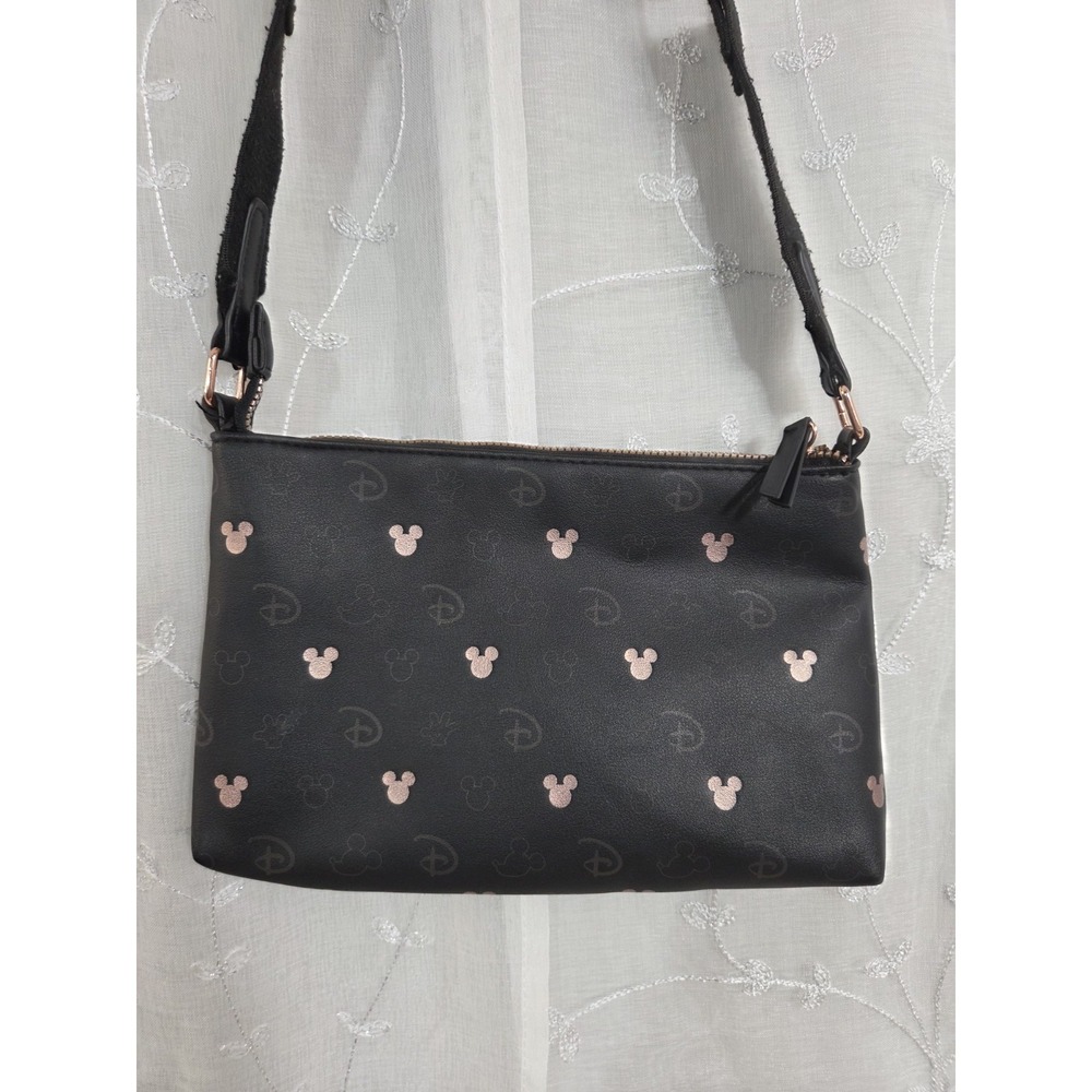 Disney Primark Pink‎ Minnie Mouse Black Crossbody with Rose Gold Accents  Unique